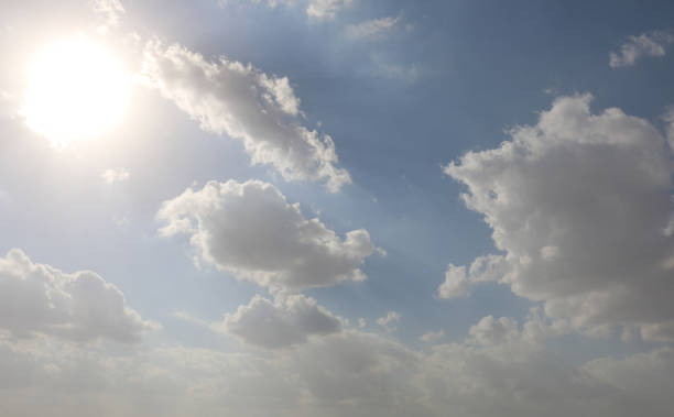 istock Scenic cloudy sky, beautiful clouds and cloudscape over Dubai, United Arab Emirates 901830202