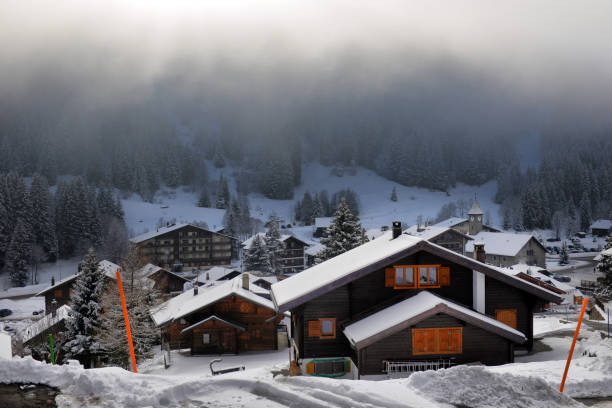 istock Winter Alpine landscape in the countryside 901851190