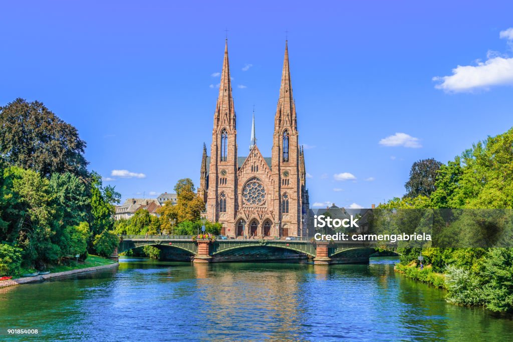 Strasbourg, France. Strasbourg, France. Saint Paul church in Strasbourg. Strasbourg Stock Photo