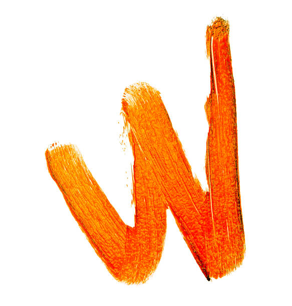 istock Orange color lipstick stroke on white background 901854892