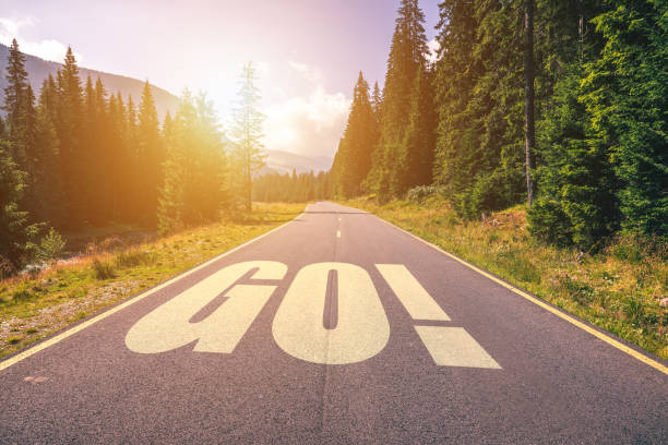 istock GO word on highway road in the mountains 901857446