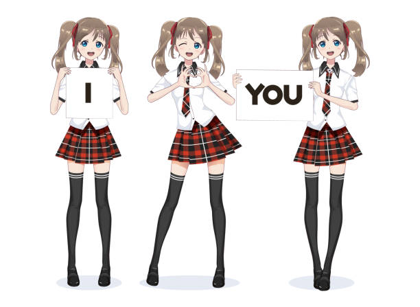 Anime Manga Girl Schoolgirl In A Red Skirt Stock Illustration - Download Image Now - Abstract, Arm, Beauty - iStock Anime Manga Girl Schoolgirl In A Red Skirt Stock Illustration - Download Image Now - Abstract, Arm, Beauty - iStock