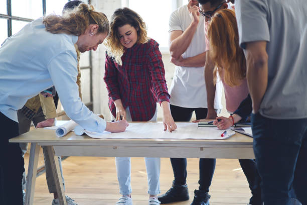 istock Coworkers and new project 901863588
