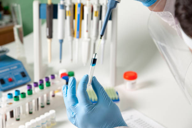istock Conducting laboratory medical tests and tests, the ELISA method 901866764