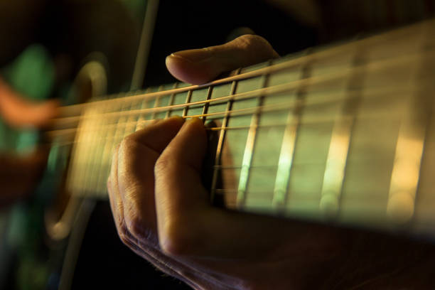 istock Guitar Playing. Men Playing Acoustic Guitar Closeup 901870644