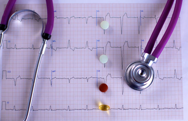 istock Stethoscope and some pills - isolated on a white background 901875948