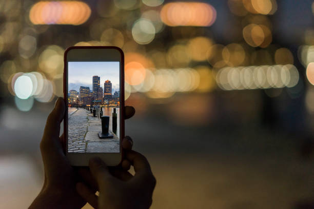 istock Photographing Boston skyline at sunset 901878990