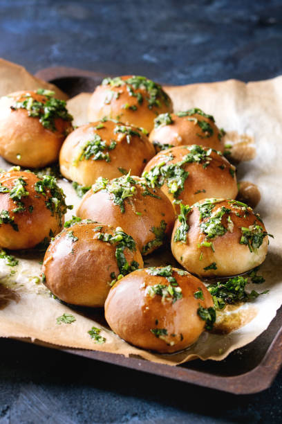istock Homemade garlic buns 901886414