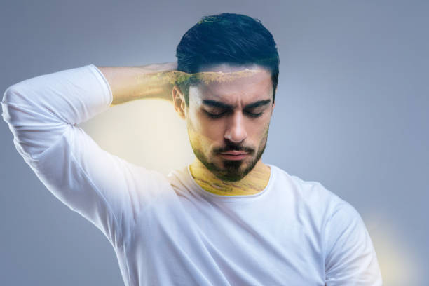 istock Nice handsome man holding his hand behind the head 901891248