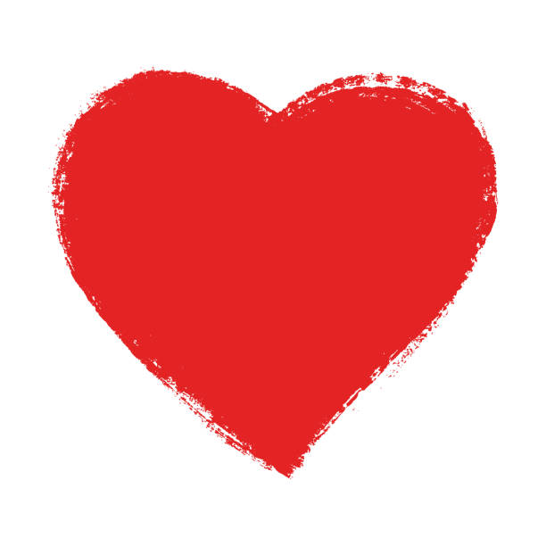 ilustrações de stock, clip art, desenhos animados e ícones de red speech bubble, hand drawn heart element. vector background. - heart shape illustrations