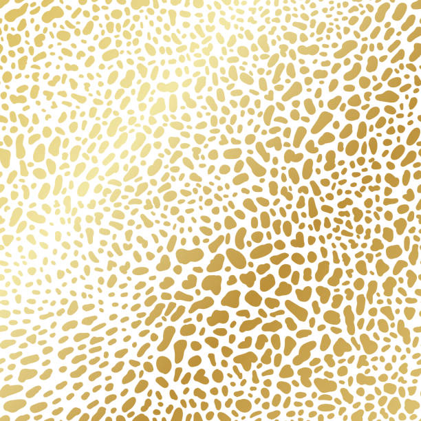 gold gradient leopard gruß musterdesign. vektor reichen exotischen tierhäuten reich verzierten, leuchtenden hintergrund im luxus-stil - exoticism animal africa cheetah stock-grafiken, -clipart, -cartoons und -symbole