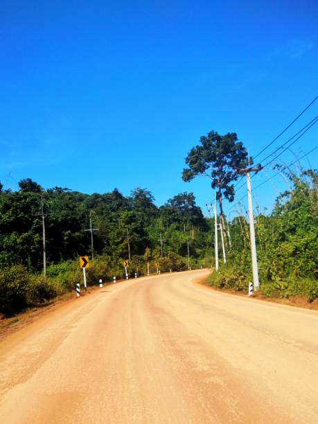 istock Rural road in Kanchaburi, Thailand 901898174
