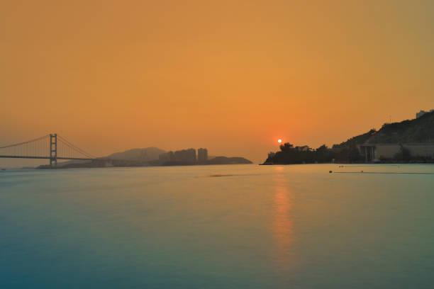 istock Suspension bridge in Hong Kong at Ting Kau 901898310