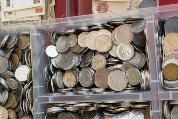 istock Old metal coin collectiions 901904000
