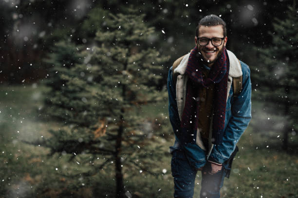 istock Man hiking in the forest 901908850