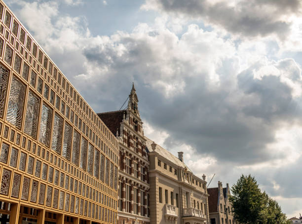 istock Old architecture in dutch city Deventer under cloudy sky. 901916592