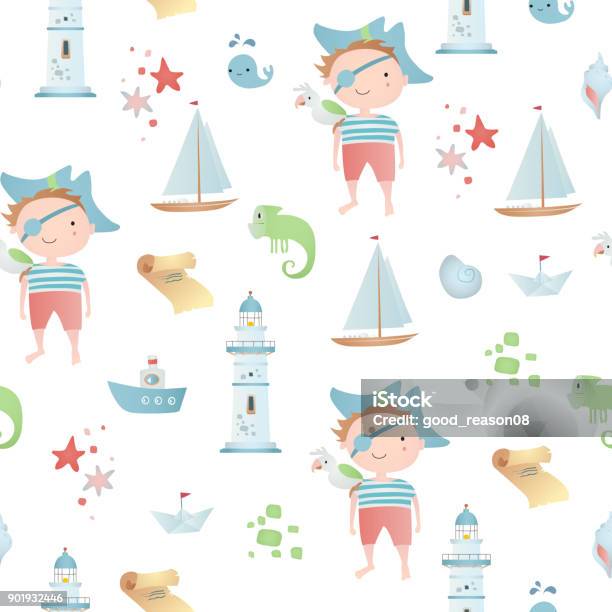 Baby Seamless Pattern Stock Illustration - Download Image Now - Baby - Human Age, Seamless Pattern, Child