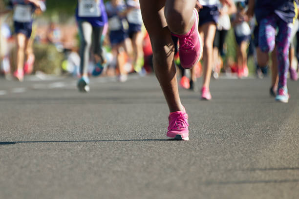 istock Running children, young athletes run in a kids 901937786