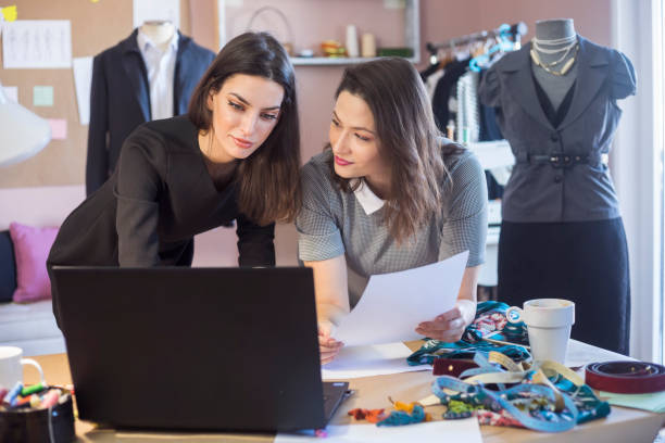 istock Fashion Designers Working In Their Art Studio 901944922
