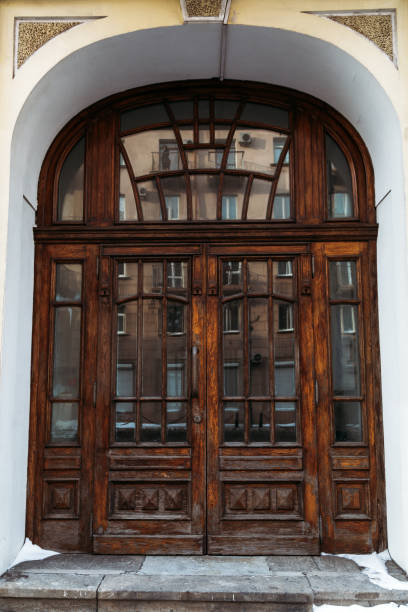 istock Old wooden closed door 901960020