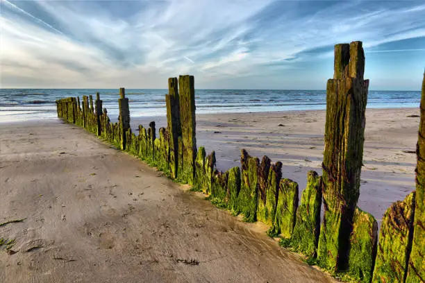 Photo of Beach Normandy old oyster farm