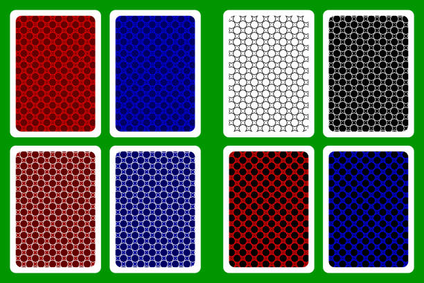 トランプのバック - cards rear view pattern design点のイラスト素材／クリップアート素材／マンガ素材／アイコン素材
