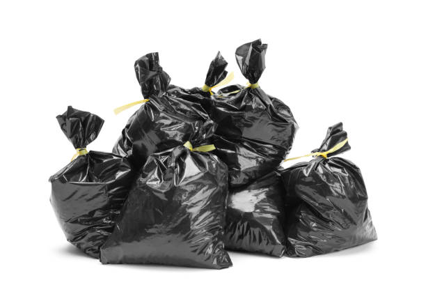 Trash Bag Pile stock photo