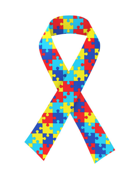 istock Puzzle Ribbon Autism Awareness Isolated 901969516