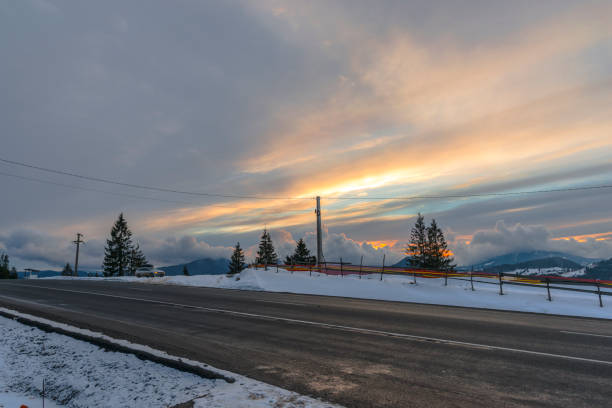 Fantastic clouds in the winter