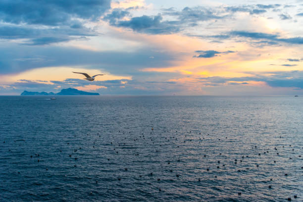 istock Cloudscape at sunset in Naples, Italy 901980684