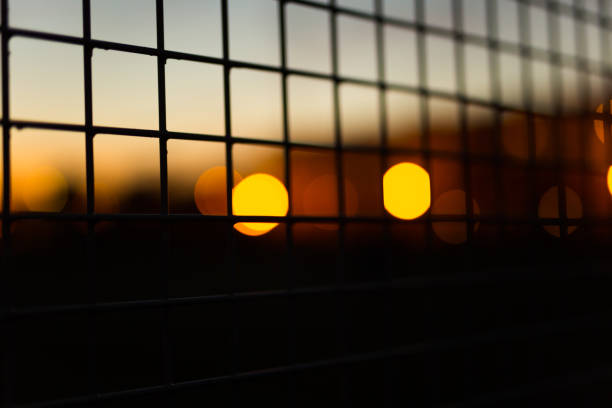 istock Metal fence against the sky 901991584