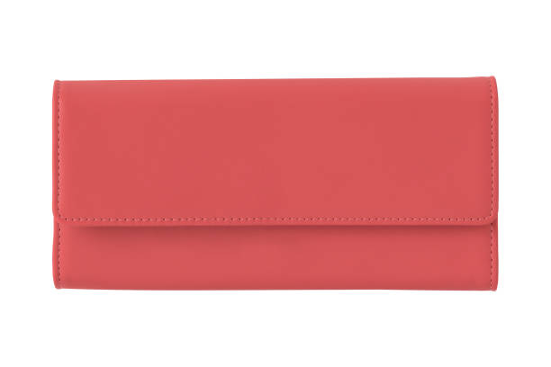 istock Luxury red female elegant leather wallet isolated on white 902006184