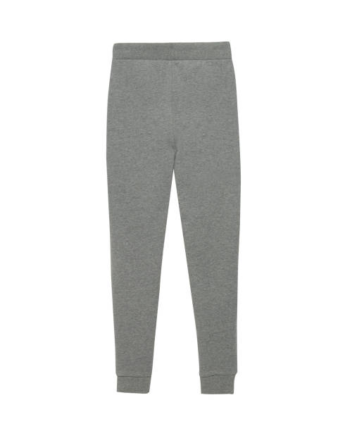 istock Dark gray sport sweatpants isolated white 902006246