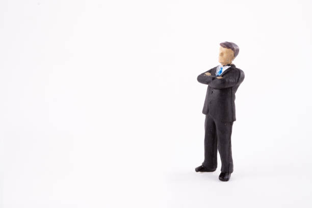 ビジネスマンのミニチュア フィギュア - figurine small people businessman ストックフォトと画像