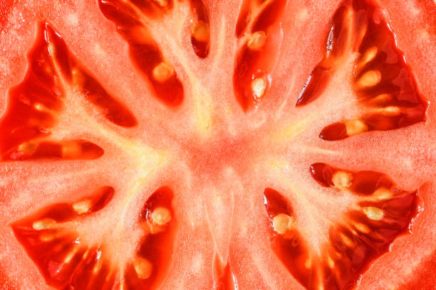 istock Macro detail of tomato slice 902021856
