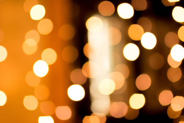 istock Festive warm bokeh with sparkling Christmas lights 902024776