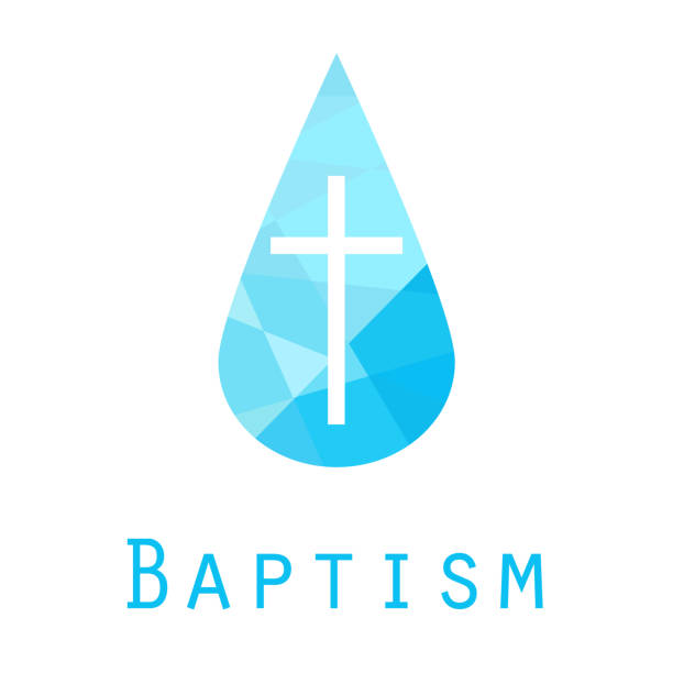 ilustrações de stock, clip art, desenhos animados e ícones de beach baptism invitation template - batismo