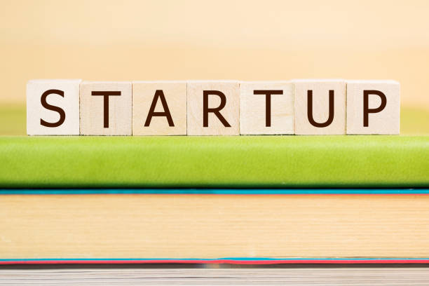 istock Start up word on wooden cubes background, business concept 902045880
