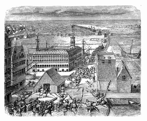 ilustraciones, imágenes clip art, dibujos animados e iconos de stock de masacre de la universidad de boston, 1770 - mass murder