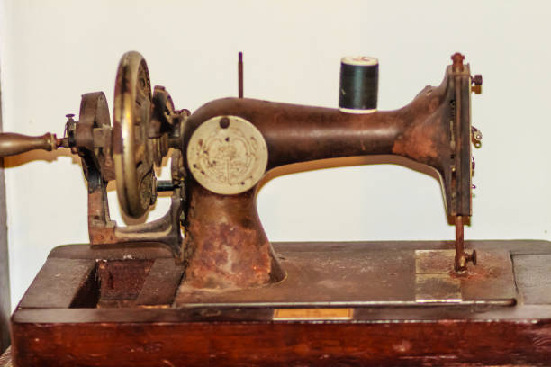 istock Old black sewing machine for antique or vintage collector. 902063376