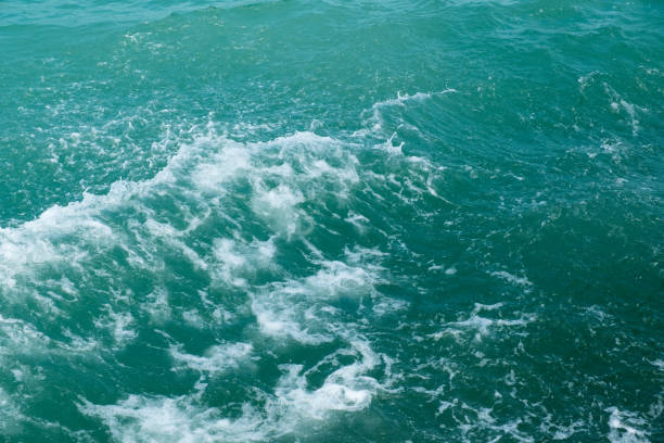 Tropical white soft waves in the sea or ocean