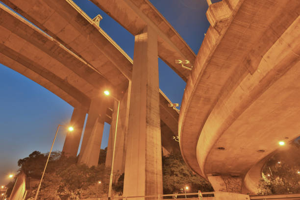 istock high way Ting Kau  bridge, hong kong 902102720