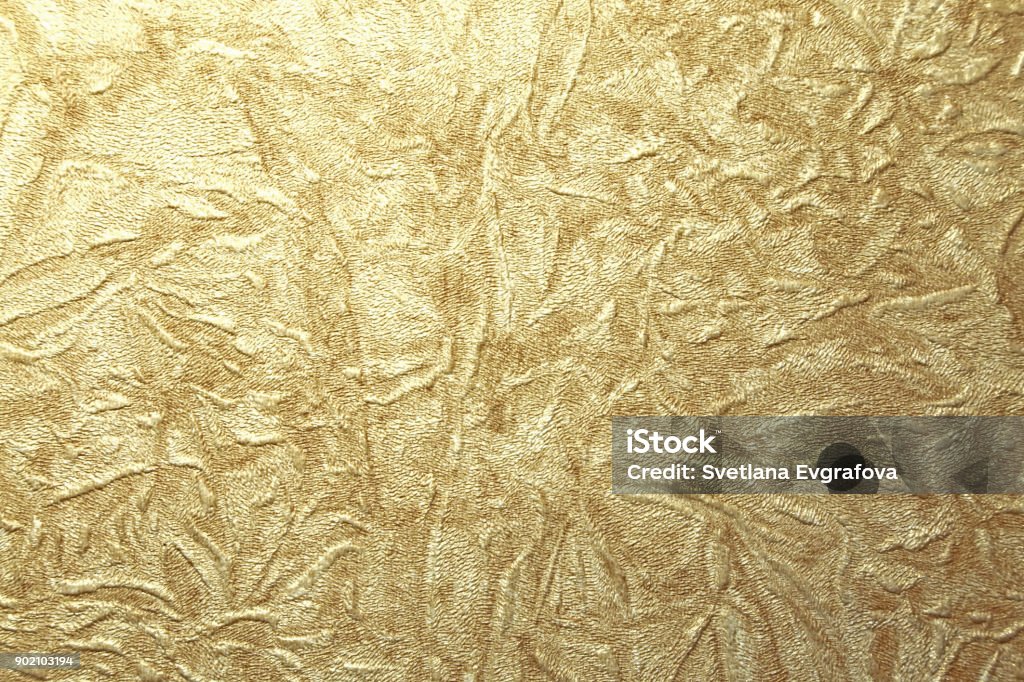 Golden Relief Plain Background With Fabric Texture Stock Photo - Download  Image Now - Abstract, Art, Backgrounds - iStock