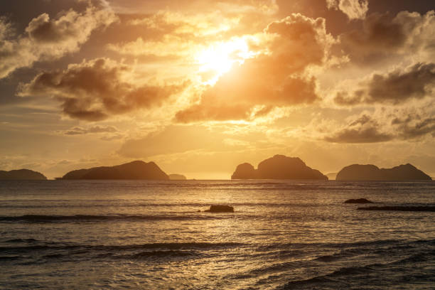 istock Beautiful sunset  in El Nido, Palawan island, Philippines 902117356