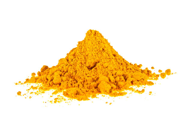 istock Turmeric powder isolated on white background. Curcuma powder. 902131728