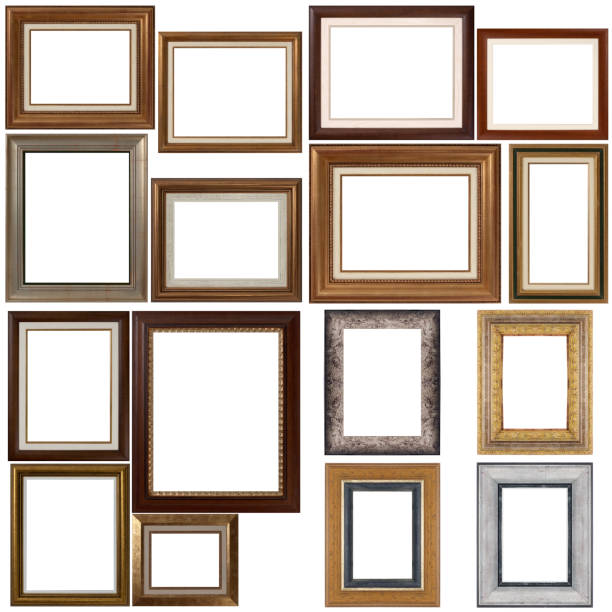 istock Set of wooden frames 902137048
