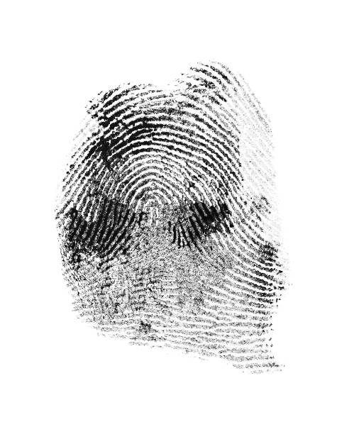 istock Close up of thumb print on white paper 902140014
