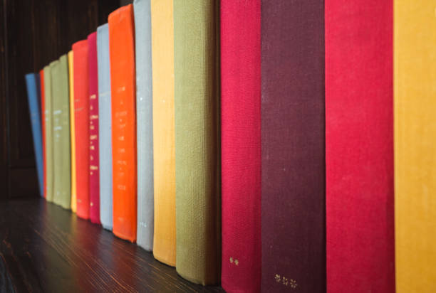istock Old books in colorful covers, close up 902141090