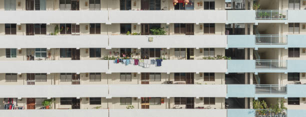istock Exterior dense of HDB apartment complex in Singapore 902171904