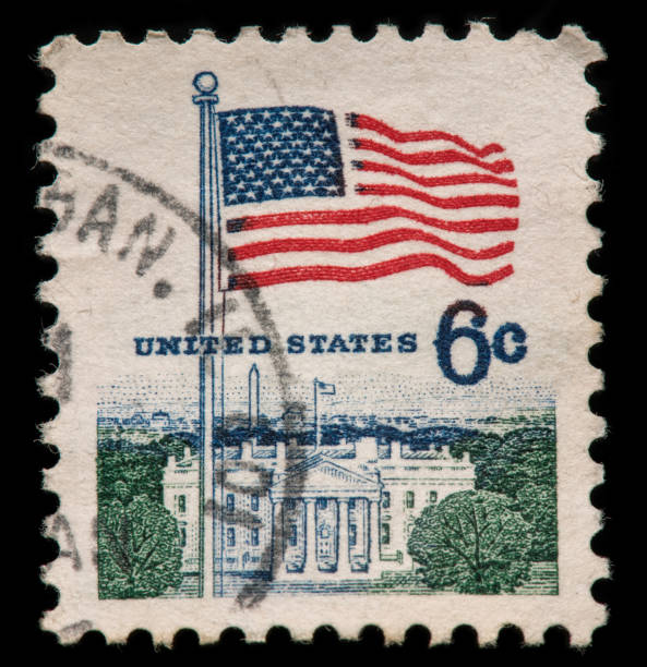 istock USA flag and White House Stamp 902173198